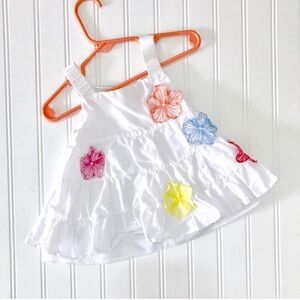 •First Impressions• floral detail ruffled sundress